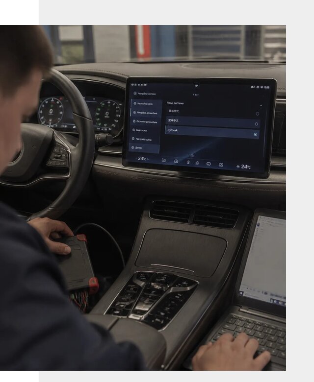 Русификация автомобиля BYD HAN для эксплуатации в Вологде